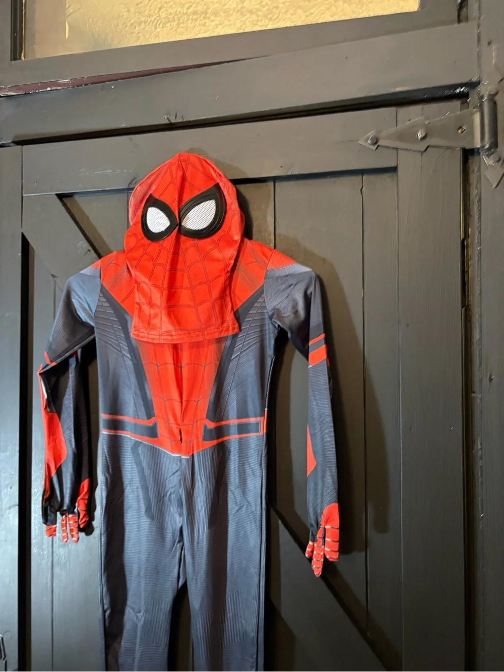 Kids Red & Black Spider Superhero Costume with Mask